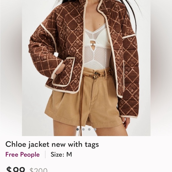 Free People Brown Quilted Utility Jacket - Picture 1 of 1